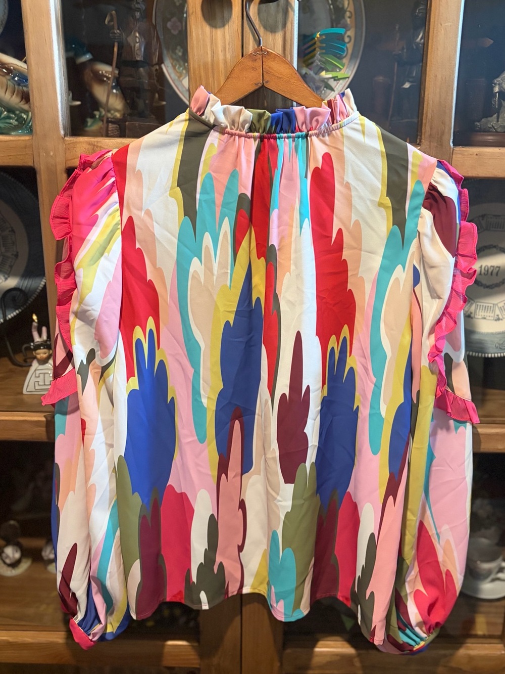 Crosby by Mollie Burch Ryland Blouse  Size XS Head in the Clouds - Picture 11 of 12
